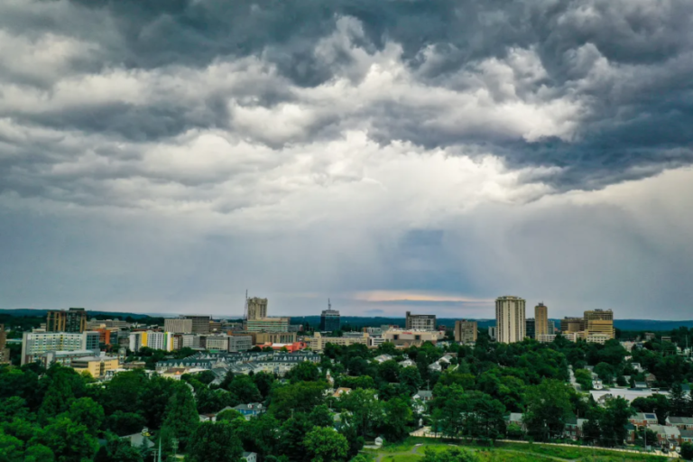 maryland city grey skys