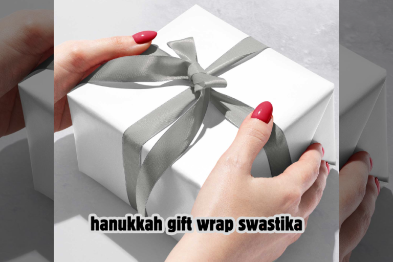 hanukkah gift wrap swastika