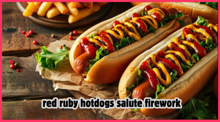 red ruby hotdogs salute firework